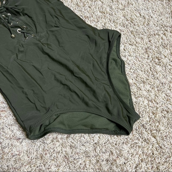 Mossimo Green One Piece Swimsuit Size Medium - Picture 5 of 9